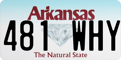 AR license plate 481WHY