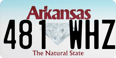 AR license plate 481WHZ