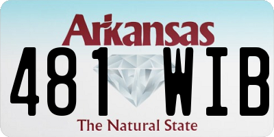 AR license plate 481WIB