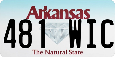 AR license plate 481WIC