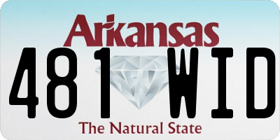 AR license plate 481WID