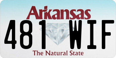 AR license plate 481WIF
