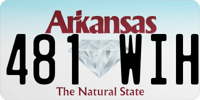 AR license plate 481WIH