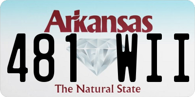 AR license plate 481WII