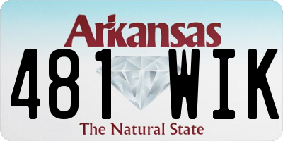AR license plate 481WIK