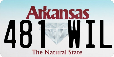 AR license plate 481WIL