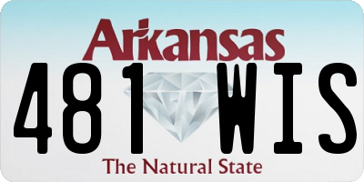 AR license plate 481WIS