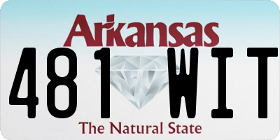 AR license plate 481WIT