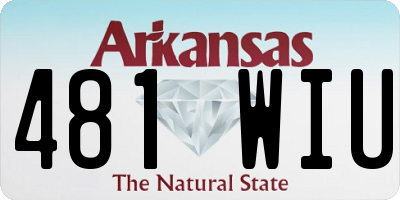 AR license plate 481WIU