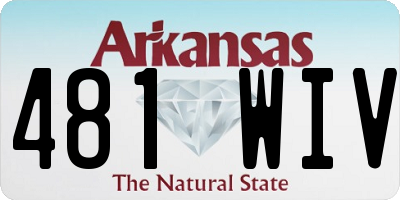 AR license plate 481WIV