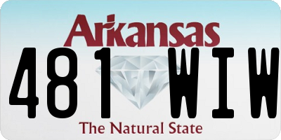 AR license plate 481WIW