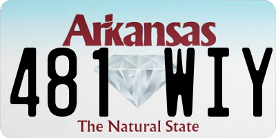 AR license plate 481WIY