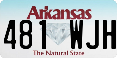 AR license plate 481WJH