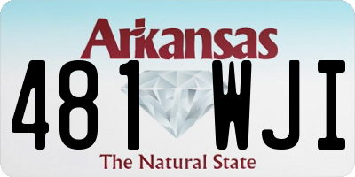 AR license plate 481WJI