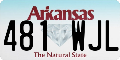 AR license plate 481WJL