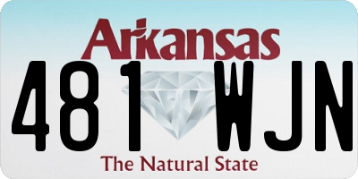 AR license plate 481WJN