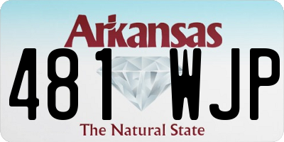 AR license plate 481WJP