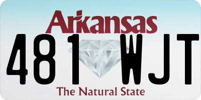 AR license plate 481WJT