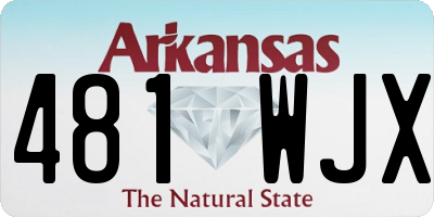 AR license plate 481WJX