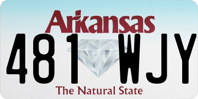 AR license plate 481WJY