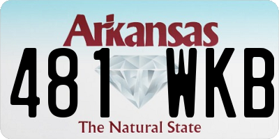 AR license plate 481WKB