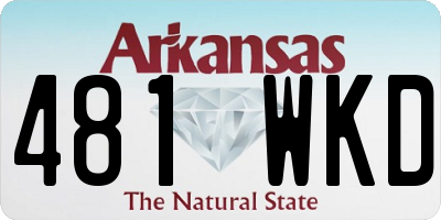 AR license plate 481WKD