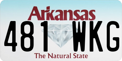 AR license plate 481WKG