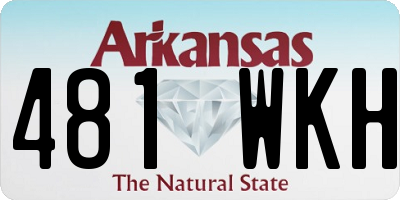 AR license plate 481WKH