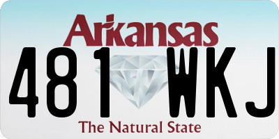 AR license plate 481WKJ