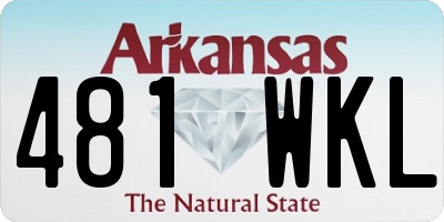 AR license plate 481WKL