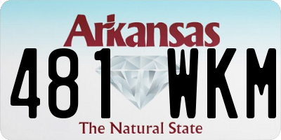 AR license plate 481WKM
