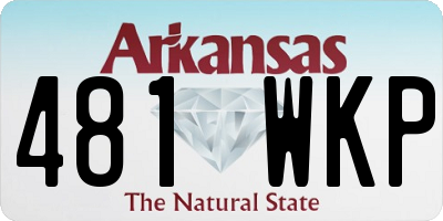 AR license plate 481WKP