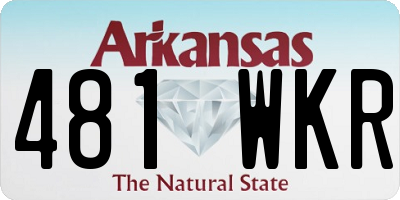 AR license plate 481WKR