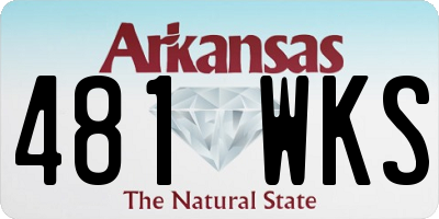 AR license plate 481WKS