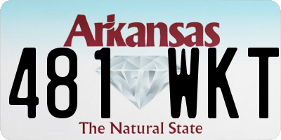 AR license plate 481WKT