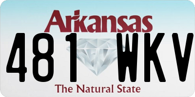 AR license plate 481WKV