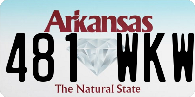 AR license plate 481WKW