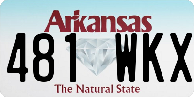 AR license plate 481WKX