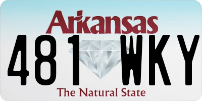 AR license plate 481WKY