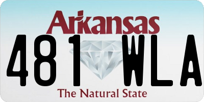 AR license plate 481WLA