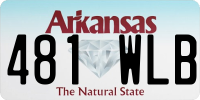 AR license plate 481WLB
