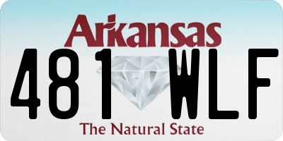 AR license plate 481WLF