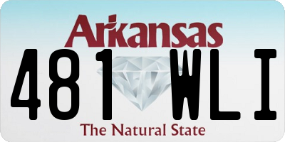 AR license plate 481WLI