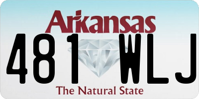 AR license plate 481WLJ
