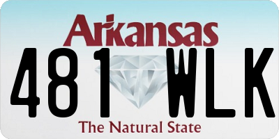 AR license plate 481WLK