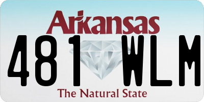 AR license plate 481WLM