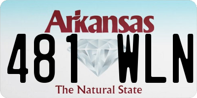 AR license plate 481WLN