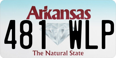 AR license plate 481WLP