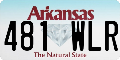 AR license plate 481WLR