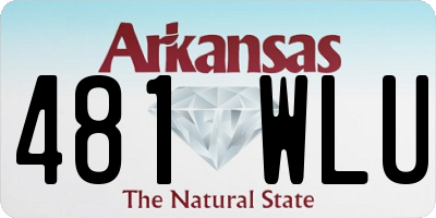 AR license plate 481WLU